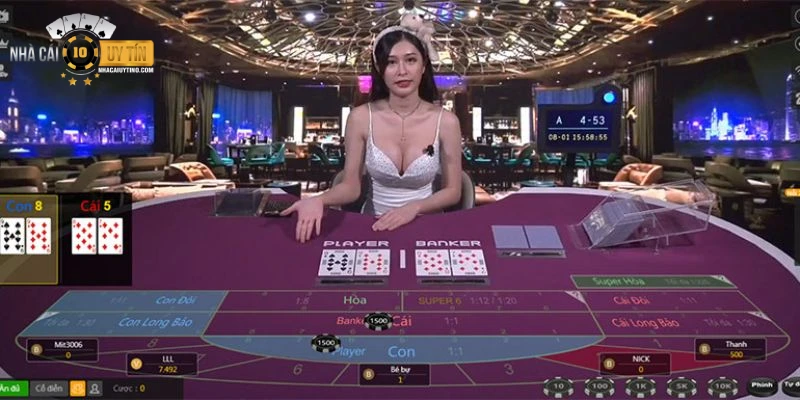 Chơi game Roulette trực tiếp trong sảnh casino online