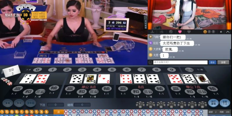 Đặt cược trong game casino online Baccarat 